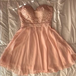 Strapless short dress